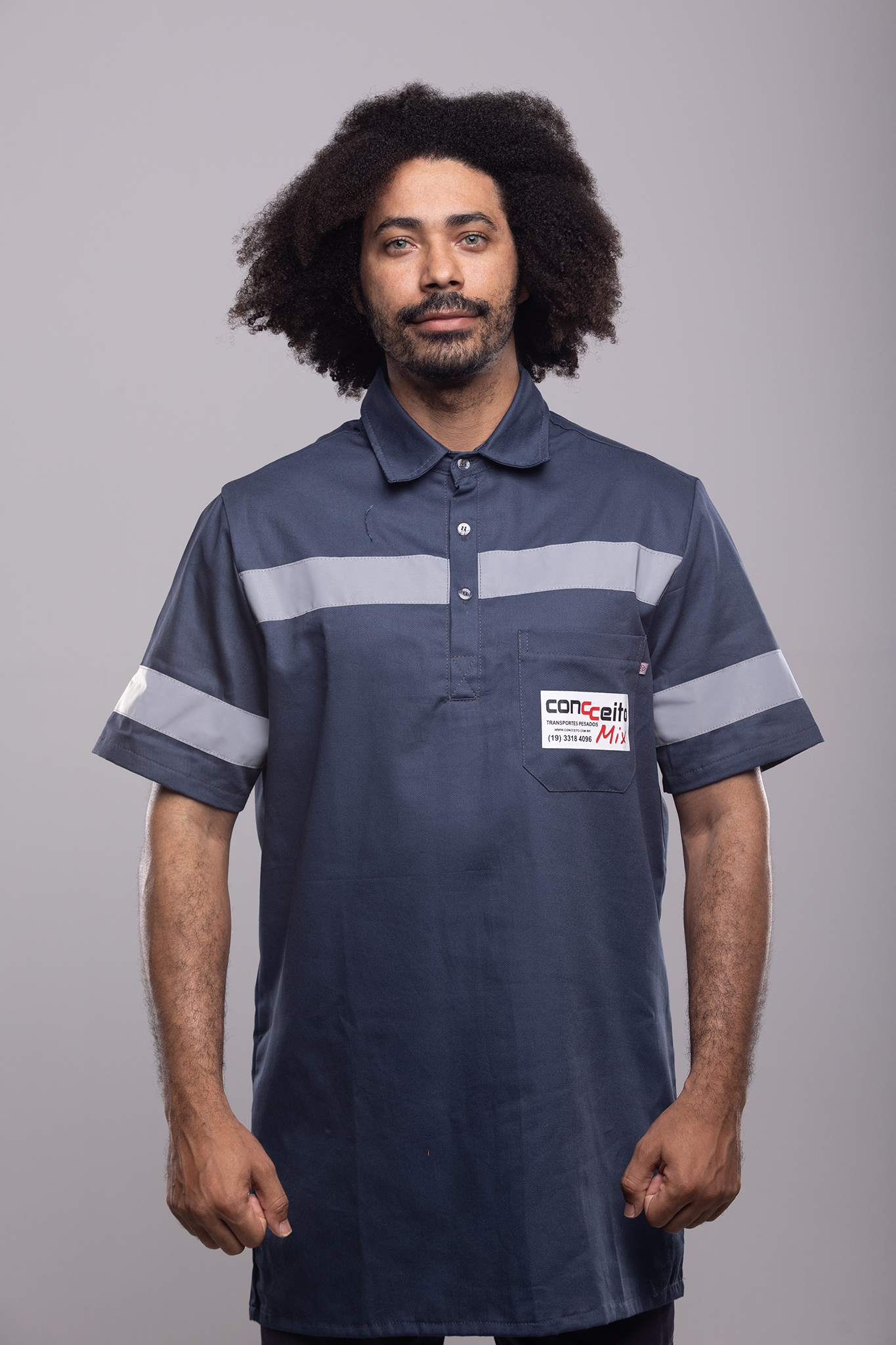 Camisa Brim com faixas refletivas